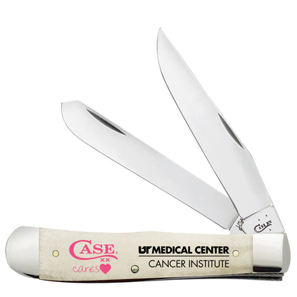 W.R. Case XX Knives Trapper UT Cancer Institute Natural Bone AWUT54CI Pocket Knife