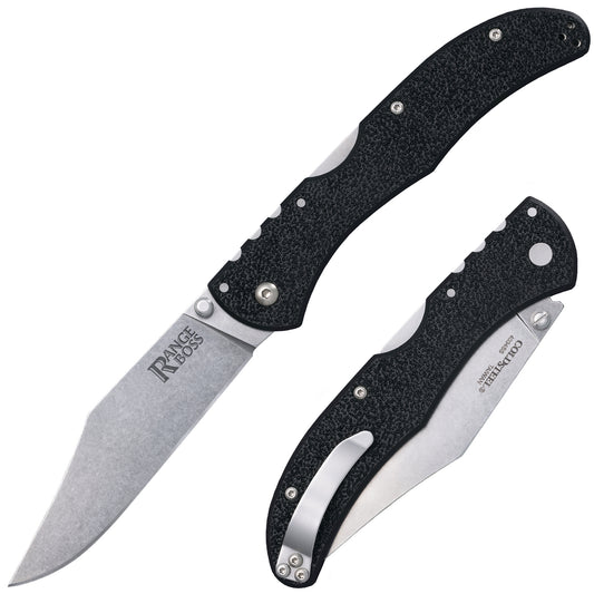 Cold Steel, Inc.™ Range Boss Lockback 20KR5 Black Zy-Ex 4034 Stainless Steel Pocket Knife