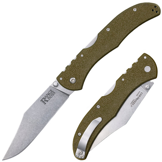 Cold Steel, Inc.™ Range Boss Lockback 20KR7 OD Green Zy-Ex 4034 Stainless Steel Pocket Knife