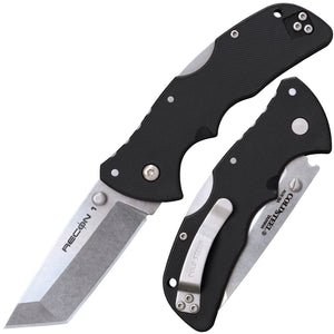 Cold Steel, Inc.™ Mini Recon 1 Lockback 27BAT Black GFN AUS10A Stainless Steel Pocket Knife