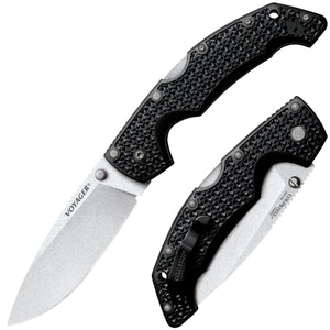 Cold Steel, Inc.™ Large Voyager Lockback 29AB Black Griv-Ex AUS10A Stainless Steel Pocket Knife