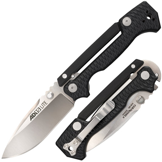 Cold Steel, Inc.™ AD-15 Lite Lever Lock 58SQL Black Griv-Ex AUS10A Stainless Steel Pocket Knife