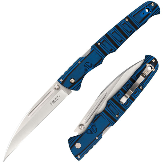 Cold Steel, Inc.™ Frenzy 2 Lockback 62P2A Blue & Black G10 CPM S35VN Stainless Steel Pocket Knife