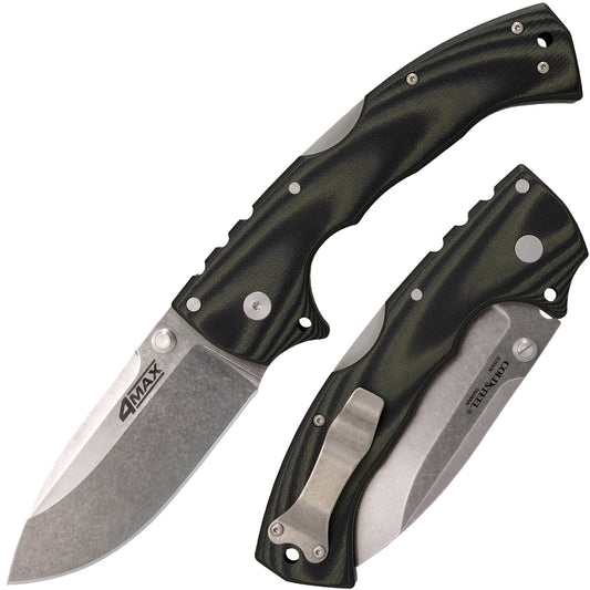 Cold Steel, Inc.™ 4-Max Elite Lockback 62RMA Black & Olive G10 CPM S35VN Stainless Steel Pocket Knife