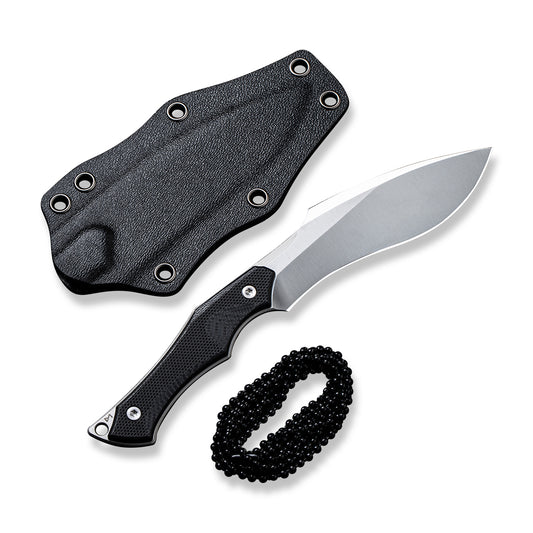 CIVIVI Knives™ Vaquita II Fixed Blade C047C-1 Black G10 Nitro-V Stainless Steel Knife