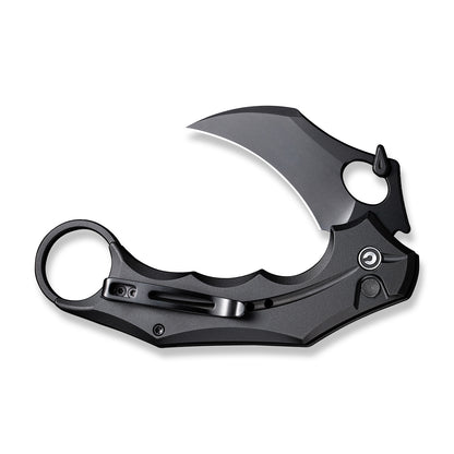 CIVIVI Knives™ Incisor II Button Lock Karambit C16016B-1 Black Aluminum Nitro-V Stainless Steel Pocket Knife
