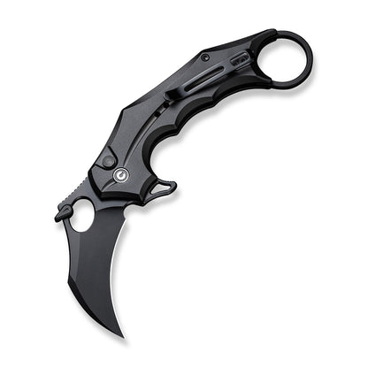 CIVIVI Knives™ Incisor II Button Lock Karambit C16016B-1 Black Aluminum Nitro-V Stainless Steel Pocket Knife