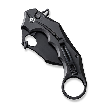 CIVIVI Knives™ Incisor II Button Lock Karambit C16016B-1 Black Aluminum Nitro-V Stainless Steel Pocket Knife