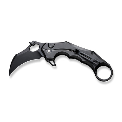CIVIVI Knives™ Incisor II Button Lock Karambit C16016B-1 Black Aluminum Nitro-V Stainless Steel Pocket Knife