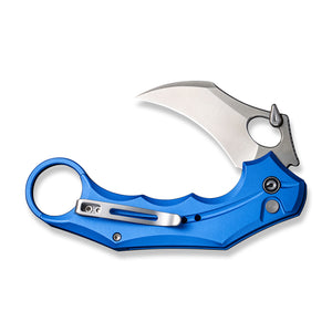 CIVIVI Knives™ Incisor II Button Lock Karambit C16016B-2 Bright Blue Aluminum Nitro-V Stainless Steel Pocket Knife