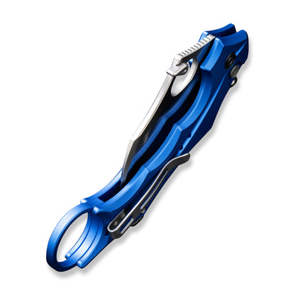 CIVIVI Knives™ Incisor II Button Lock Karambit C16016B-2 Bright Blue Aluminum Nitro-V Stainless Steel Pocket Knife