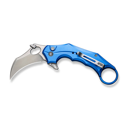 CIVIVI Knives™ Incisor II Button Lock Karambit C16016B-2 Bright Blue Aluminum Nitro-V Stainless Steel Pocket Knife