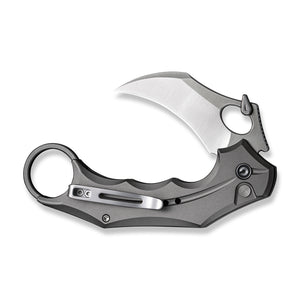 CIVIVI Knives™ Incisor II Button Lock Karambit C16016B-3 Gray Aluminum Nitro-V Stainless Steel Pocket Knife