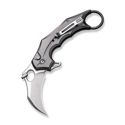 CIVIVI Knives™ Incisor II Button Lock Karambit C16016B-3 Gray Aluminum Nitro-V Stainless Steel Pocket Knife