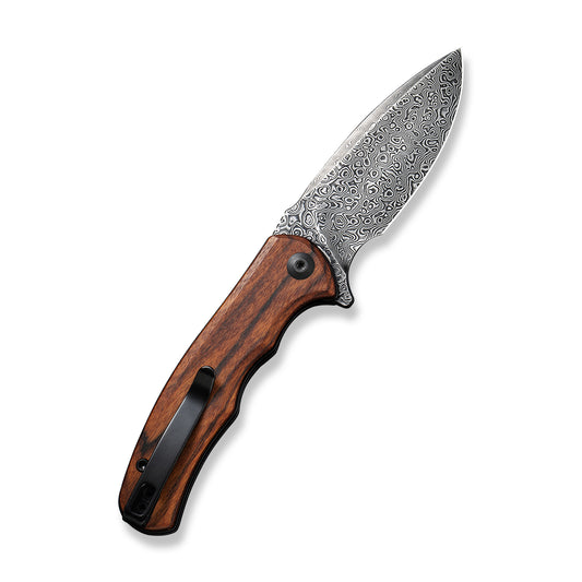 CIVIVI Knives™ Mini Praxis Liner Lock C18026C-DS1 Guibourtia Wood Damascus Pocket Knife