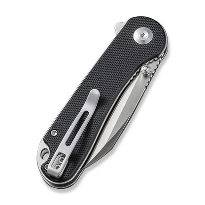 CIVIVI Knives™ Elementum Liner Lock C18062AF-1 Black G-10 Nitro-V Stainless Steel Pocket Knife