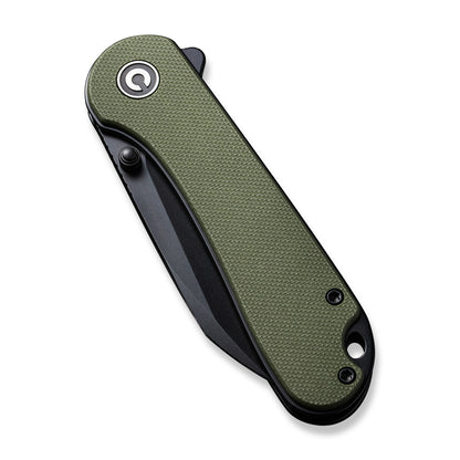 CIVIVI Knives™ Elementum Liner Lock C18062AF-2 OD Green G-10 Nitro-V Stainless Steel Pocket Knife