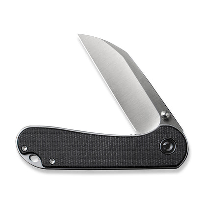 CIVIVI Knives™ Elementum Liner Lock C18062AF-3 Black Canvas Micarta Nitro-V Stainless Steel Pocket Knife