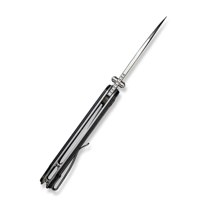 CIVIVI Knives™ Elementum Liner Lock C18062AF-3 Black Canvas Micarta Nitro-V Stainless Steel Pocket Knife