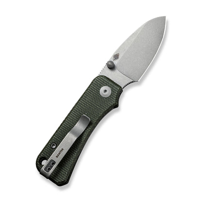 CIVIVI Knives™ Baby Banter Liner Lock C19068SB-1 Green Micarta Nitro-V Stainless Steel Pocket Knife