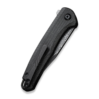 CIVIVI Knives™ Mini Sandbar Liner Lock C20011-DS1 Black Micarta Damascus Steel Pocket Knife