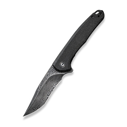 CIVIVI Knives™ Mini Sandbar Liner Lock C20011-DS1 Black Micarta Damascus Steel Pocket Knife