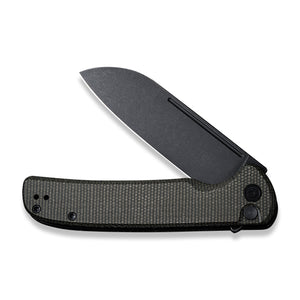 CIVIVI Knives™ Chevalier Button Lock C20022-2 Dark Green Micarta 14C28N Stainless Steel Pocket Knife