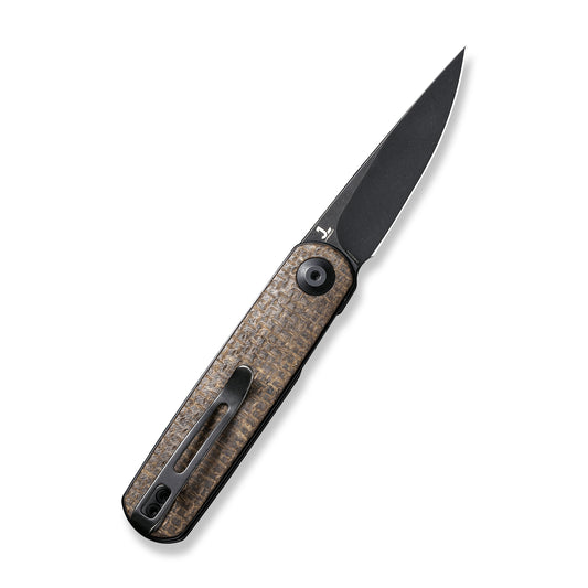 CIVIVI Knives™ Lumi Liner Lock C20024-5 Brown Burlap Micarta 14C28N Stainless Steel Pocket Knife