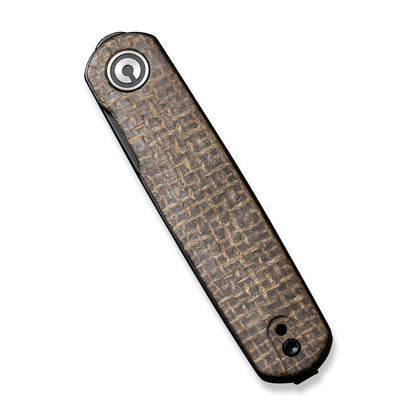 CIVIVI Knives™ Lumi Liner Lock C20024-5 Brown Burlap Micarta 14C28N Stainless Steel Pocket Knife