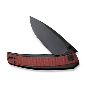 CIVIVI Knives™ Teraxe Frame Lock C20036-1 Burgundy G10 and Black Stainless Steel Nitro-V Stainless Steel Pocket Knife