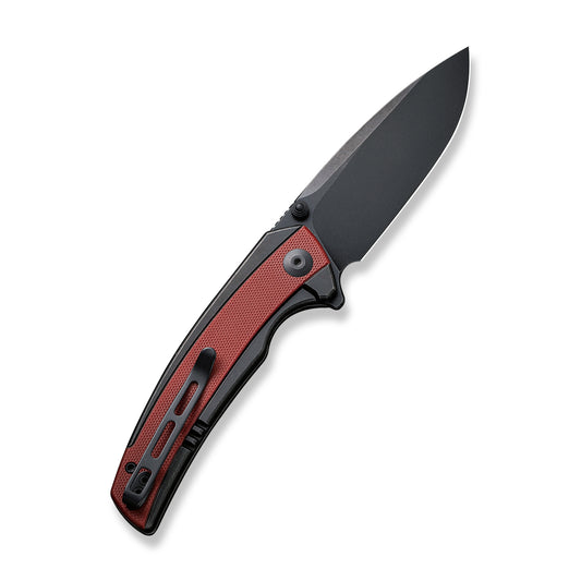 CIVIVI Knives™ Teraxe Frame Lock C20036-1 Burgundy G10 and Black Stainless Steel Nitro-V Stainless Steel Pocket Knife