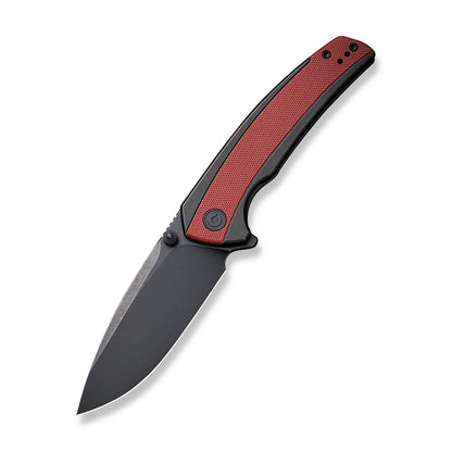CIVIVI Knives™ Teraxe Frame Lock C20036-1 Burgundy G10 and Black Stainless Steel Nitro-V Stainless Steel Pocket Knife