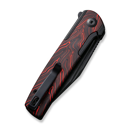 CIVIVI Knives™ Cachet Frame Lock C20041C-1 Stainless Steel With Red Ripple G10 Inlay 14C28N Stainless Steel Pocket Knife