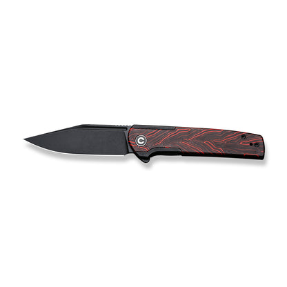 CIVIVI Knives™ Cachet Frame Lock C20041C-1 Stainless Steel With Red Ripple G10 Inlay 14C28N Stainless Steel Pocket Knife