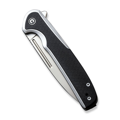 CIVIVI Knives™ Voltaic Frame Lock C20060-2 Black G10 and Stainless Steel 14C28N Stainless Steel Pocket Knife