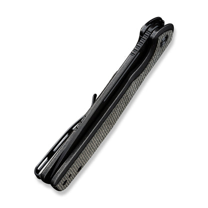 CIVIVI Knives™ Voltaic Frame Lock C20060-3 Dark Green Micarta and Black Stainless Steel 14C28N Stainless Steel Pocket Knife