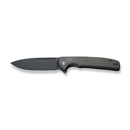 CIVIVI Knives™ Voltaic Frame Lock C20060-3 Dark Green Micarta and Black Stainless Steel 14C28N Stainless Steel Pocket Knife