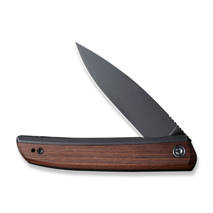 CIVIVI Knives™ Savant Frame Lock C20063B-1 Cuibourtia Wood and Black Stainless Steel 14C28N Stainless Steel Pocket Knife