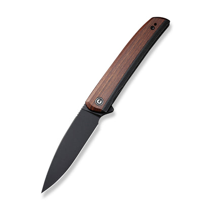 CIVIVI Knives™ Savant Frame Lock C20063B-1 Cuibourtia Wood and Black Stainless Steel 14C28N Stainless Steel Pocket Knife