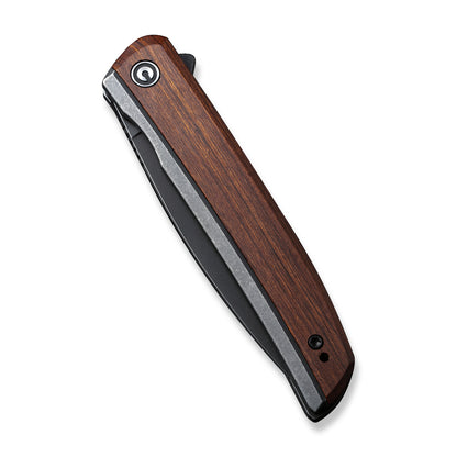 CIVIVI Knives™ Savant Frame Lock C20063B-1 Cuibourtia Wood and Black Stainless Steel 14C28N Stainless Steel Pocket Knife