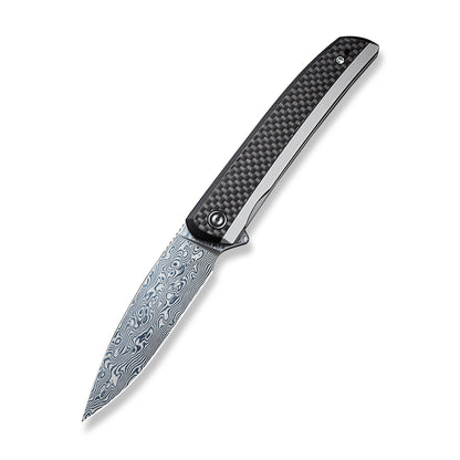 CIVIVI Knives™ Savant Frame Lock C20063-DS1 Carbon Fiber, Black G10 and Stainless Steel Damascus Steel Pocket Knife