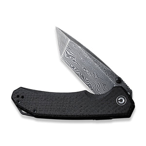 CIVIVI Knives™ Brazen Liner Lock C2023DS-1 Black G10 Damascus Steel Pocket Knife