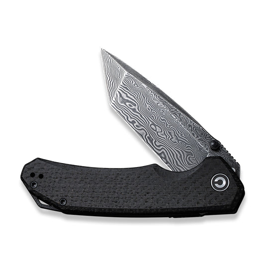 CIVIVI Knives™ Brazen Liner Lock C2023DS-1 Black G10 Damascus Steel Pocket Knife