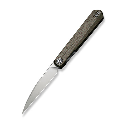 CIVIVI Knives™ Clavi Liner Lock C21019-3 Green Burlap Micarta Nitro-V Stainless Steel Pocket Knife