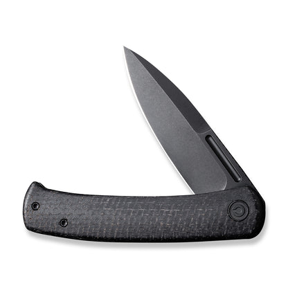 CIVIVI Knives™ Caetus Liner Lock C21025C-2 Black Burlap Micarta 14C28N Stainless Steel Pocket Knife