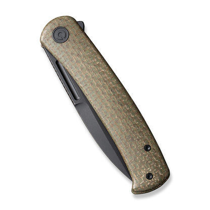 CIVIVI Knives™ Caetus Liner Lock C21025C-3 Green Burlap Micarta 14C28N Stainless Steel Pocket Knife