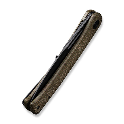 CIVIVI Knives™ Caetus Liner Lock C21025C-3 Green Burlap Micarta 14C28N Stainless Steel Pocket Knife
