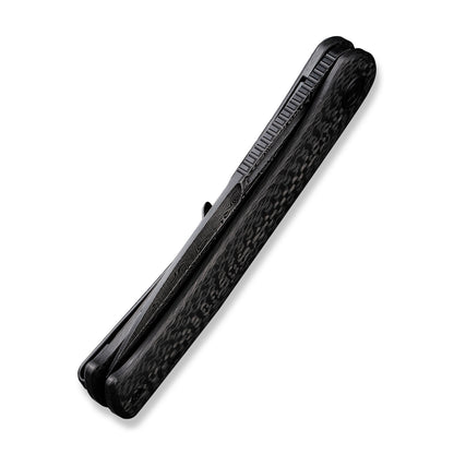 CIVIVI Knives™ Caetus Liner Lock C21025C-DS1 Black Twill Carbon Fiber Damascus Steel Pocket Knife