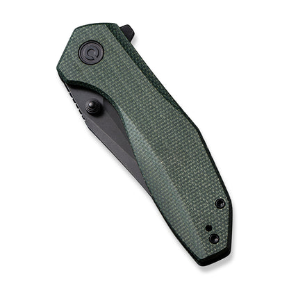 CIVIVI Knives™ Odd 22 Liner Lock C21032-2 Green Canvas Micarta 14C28N Stainless Steel Pocket Knife