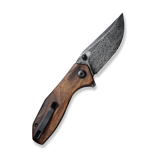 CIVIVI Knives™ Odd 22 Liner Lock C21032-DS1 Cuibourtia Wood Damascus Steel Pocket Knife